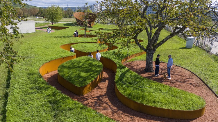 Retiro Doshi en Vitra Campus / Balkrishna Doshi + Khushnu Panthaki Hoof & Sonke Hoof - Fotografía exterior, Jardín