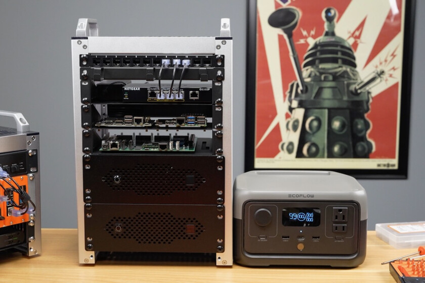 tener un rack de servidores