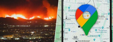 Google Maps no solo avisa de los incendios activos: también de las carreteras cortadas por ellos