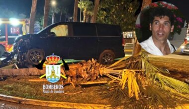 Cayetano Rivera estrella su furgoneta contra una palmera en una rotonda de Sevilla: todos los detalles del accidente - El Mundo