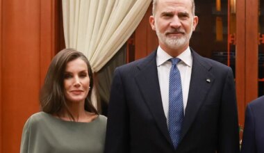 La Reina Letizia pone el punto de sofisticación a la cena con el presidente chino y la primera dama con un delicado vestido de plumas - El Mundo