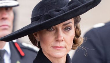 Kate Middleton cambia su melena ondulada por el recogido trenzado más romántico con pamela en el 'Armistice Day'