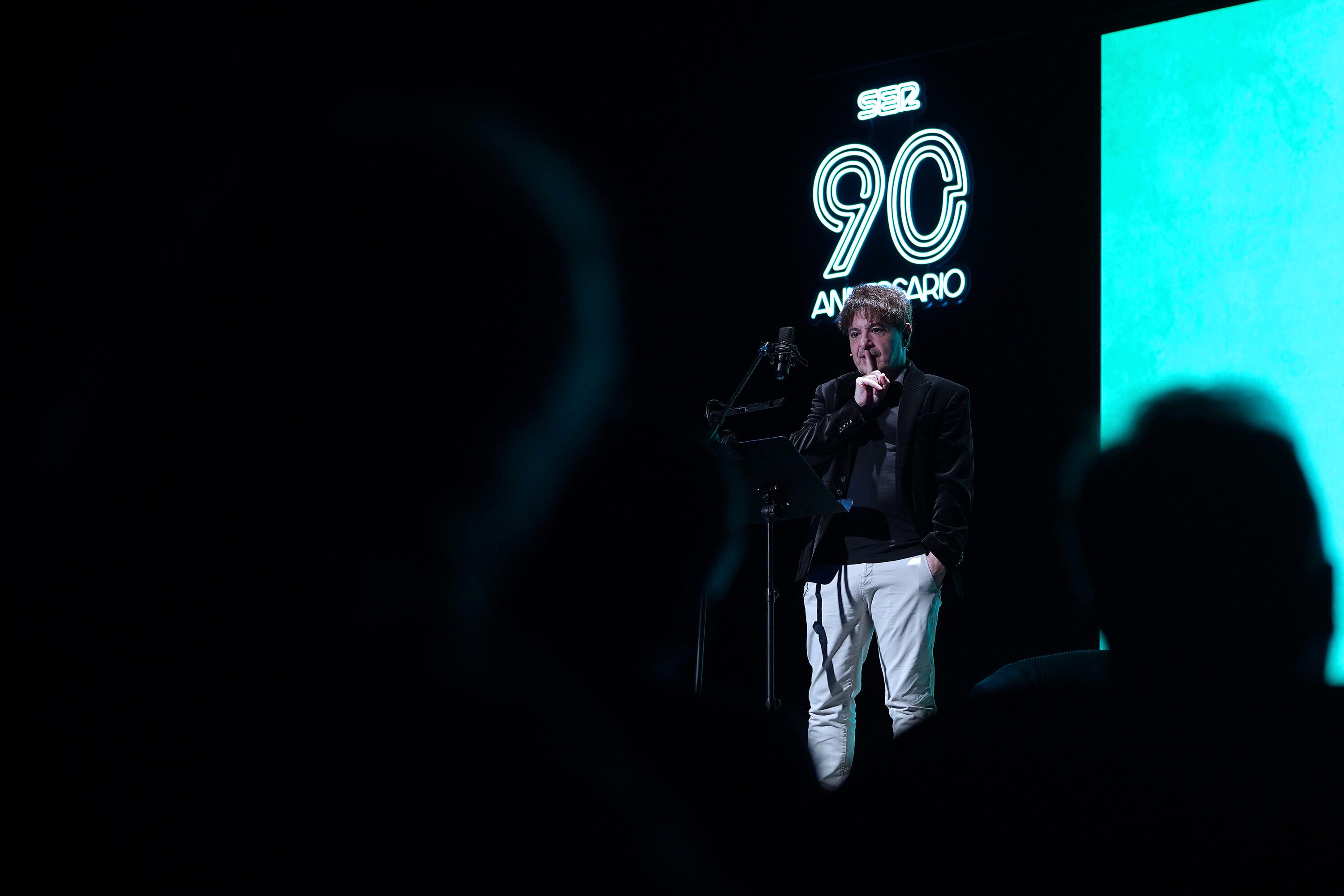 Juan Carlos Ortega durante la Gala del 90 Aniversario de Radio Valladolid
