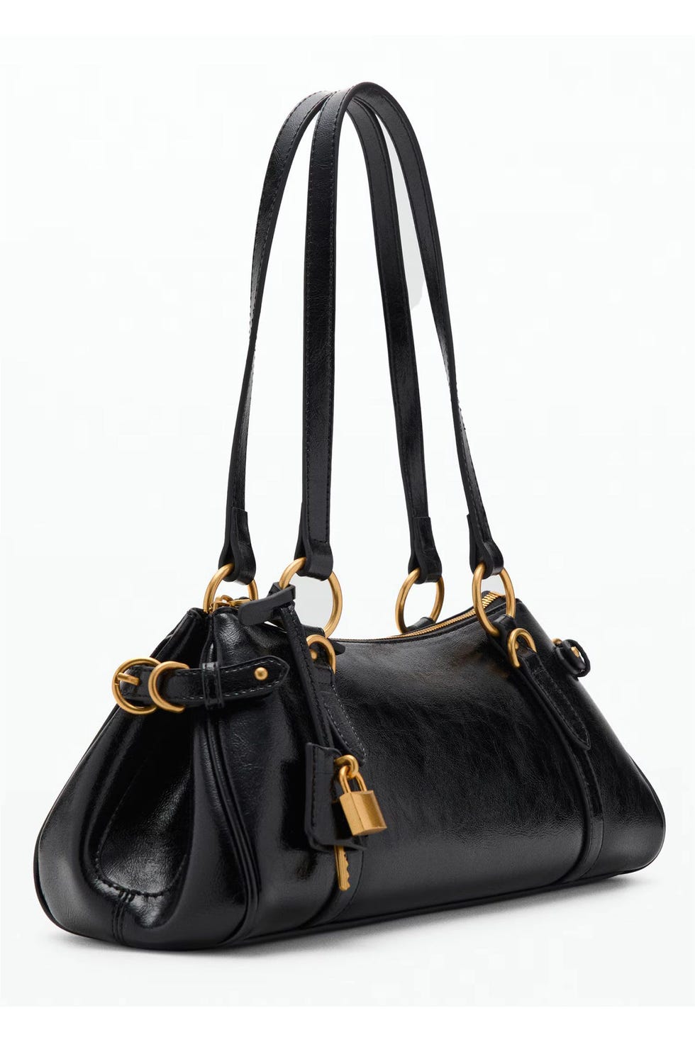Mango bolso negro