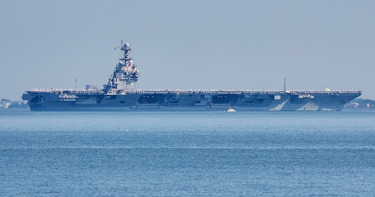El portaaviones más avanzado de EEUU llegó al Caribe en medio de la creciente tensión con el régimen de Maduro