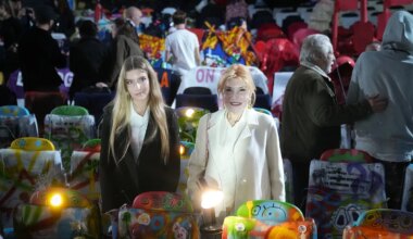 Carmen Thyssen presenta su futuro museo en Barcelona entre lemas juveniles y visitantes VIP: "Es mi legado para mi ciudad" - El Mundo