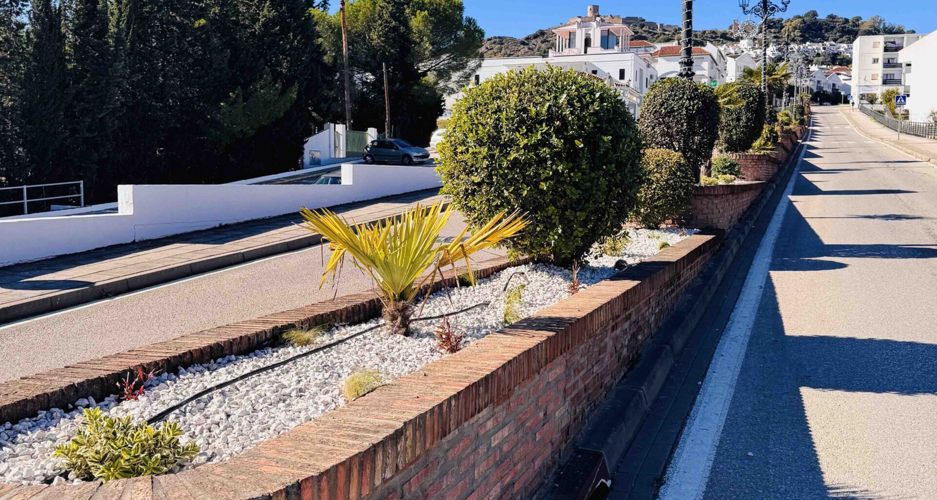 El Ayuntamiento de Jimena de la Frontera mejora las zonas ajardinadas en la Avenida de los Deportes y el Parque del Pensionista