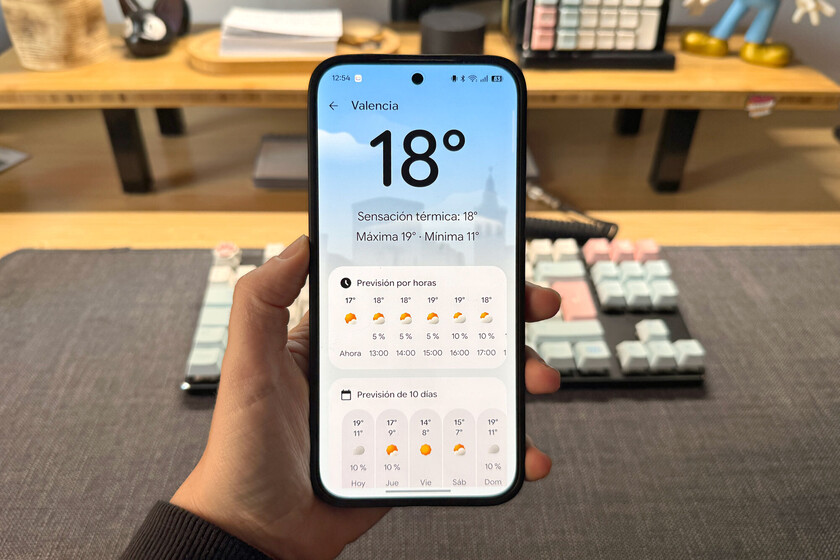 Después de años buscando, por fin he encontrado la app de Tiempo perfecta para Android. Y acaba de recibir superpoderes