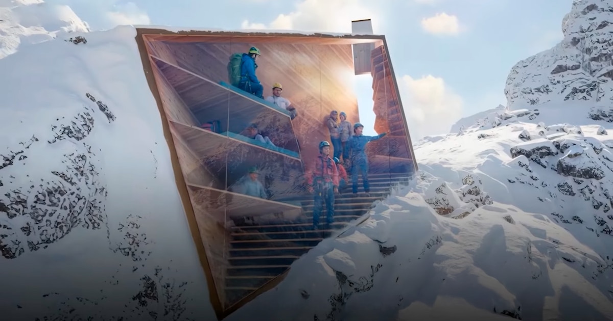 Así es el impactante refugio de cristal autosuficiente ubicado en los Alpes que fusiona arquitectura y tecnología