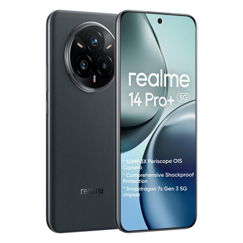 realme 14 Pro+ 5G Teléfono Android Smartphone 8+256GB,50MP IMX882 Periscope,Procesador de tercera generación Snapdragon 7s,Pantalla de cuatro curvas de 6,83 pulgadas 120Hz,Batería Titan 5260mAh,Negro