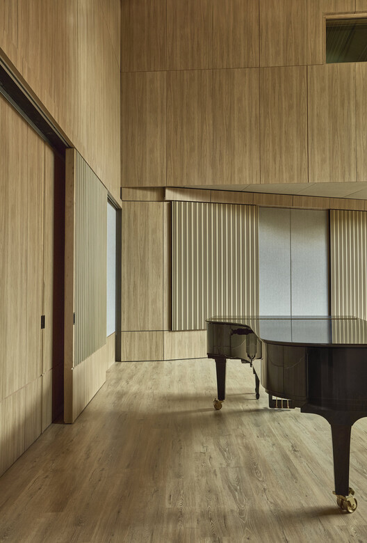 Edificio de Prácticas Musicales, Universidad de los Andes / Carolina Jaimes + Juan Esteban López + Alejandro Puentes - Fotografía interior, Madera