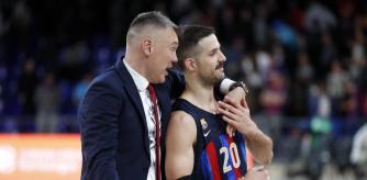 Jasikevicius y Laprovittola, al final del partido ante los turcos