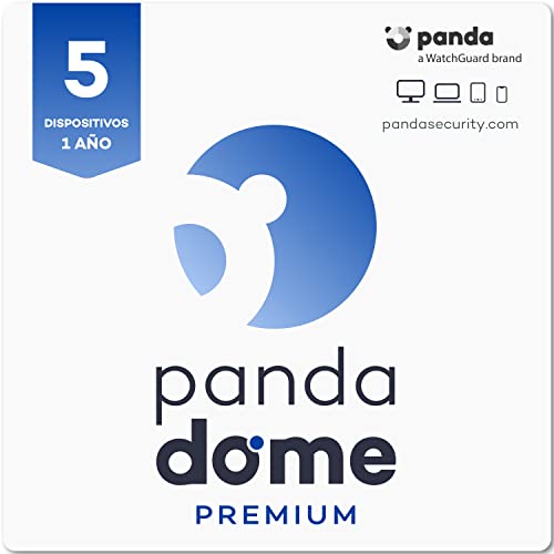 Panda Dome Premium – Antivirus Cloud y VPN ilimitada (5 Dispositivos), Premium, 5 Dispositivo, 1 Año, Código de activación enviado por email