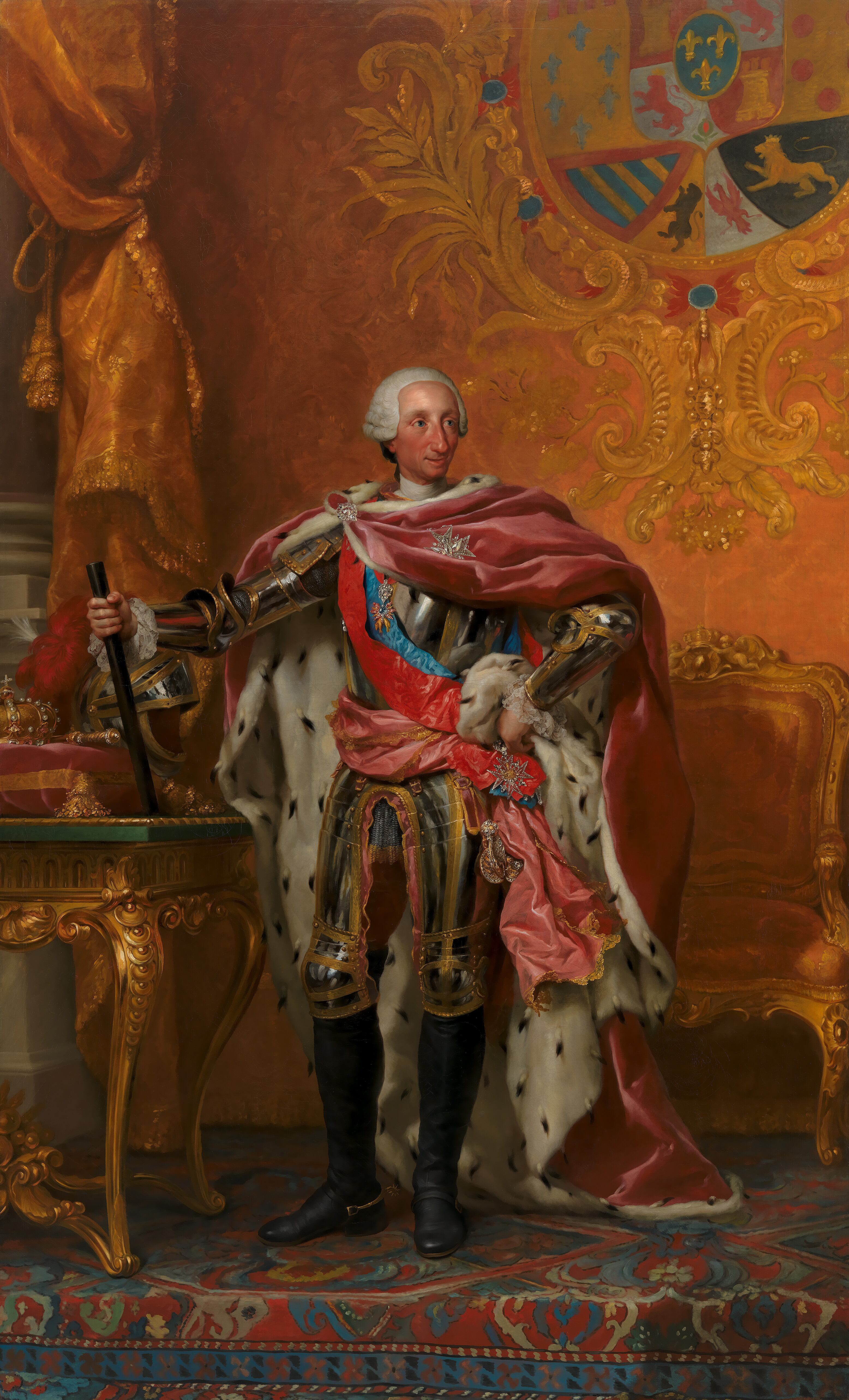 'Retrato de Carlos III' de Antonio Raphael Mengs. Colecciones Reales
