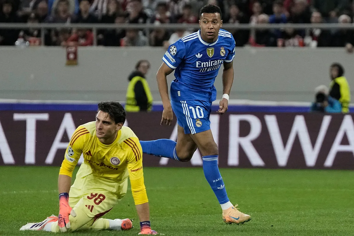 El Madrid encuentra su catarsis ante Olympiacos gracias a Vinicius y Mbappé - El Mundo