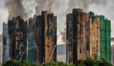 Devastador incendio en Hong Kong