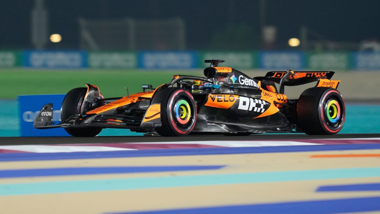 Oscar Piastri fue el más rápido en la práctica libre 1 en Qatar