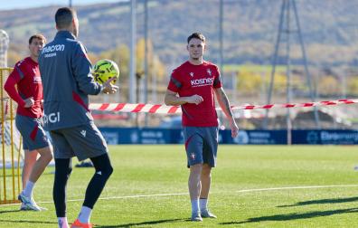 Mikel Serrano, este viernes en Tajonar