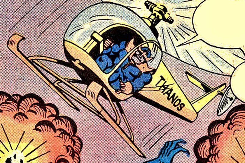 La surrealista historia del helicóptero amarillo de Thanos y sus dos alucinantes cameos en el UCM