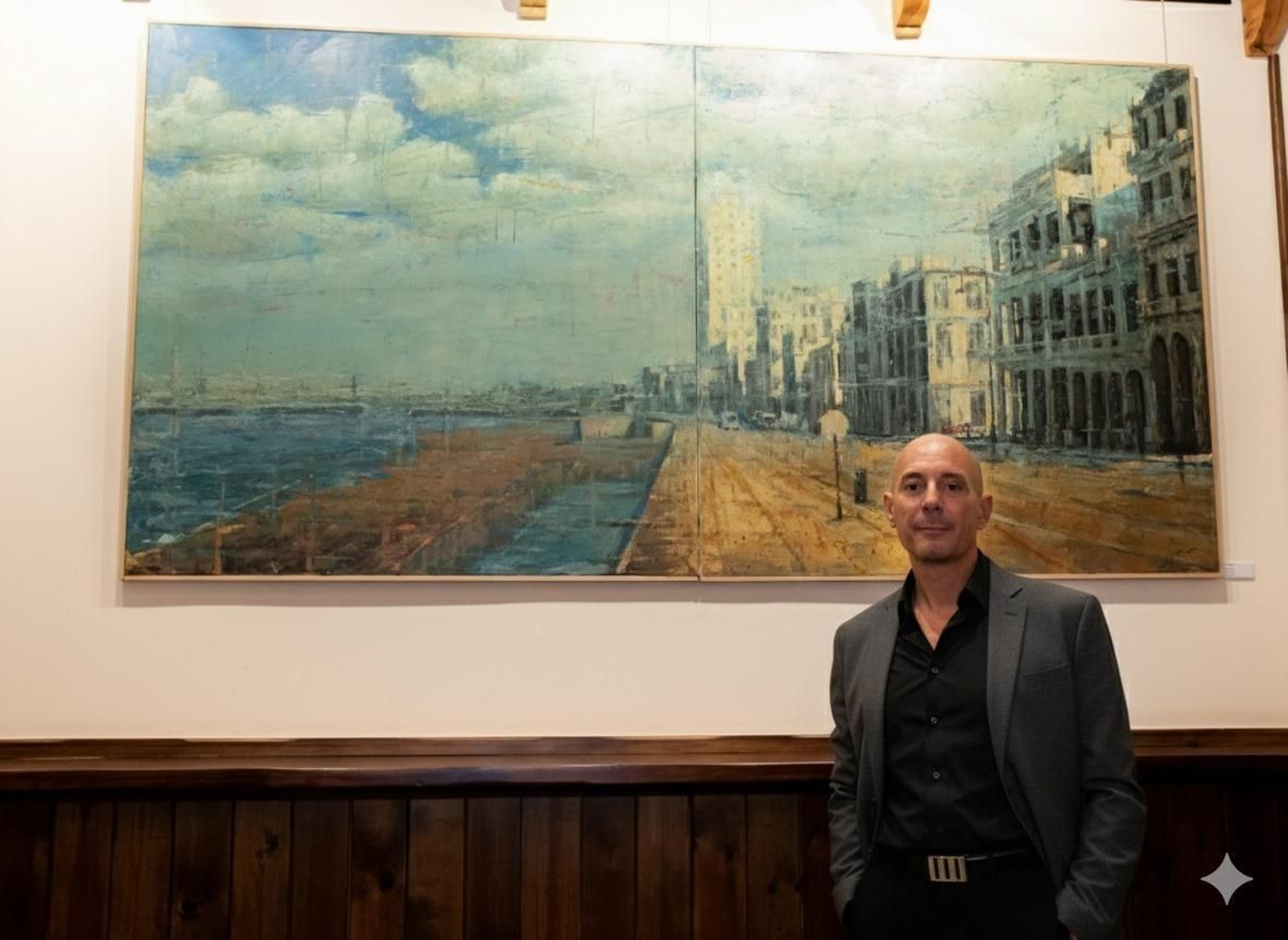 José Díaz-Ligüeri el día de la inauguración.