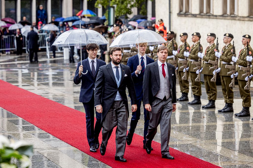 Sebastien, Louis, Gabriel y Noah de Luxemburgo
