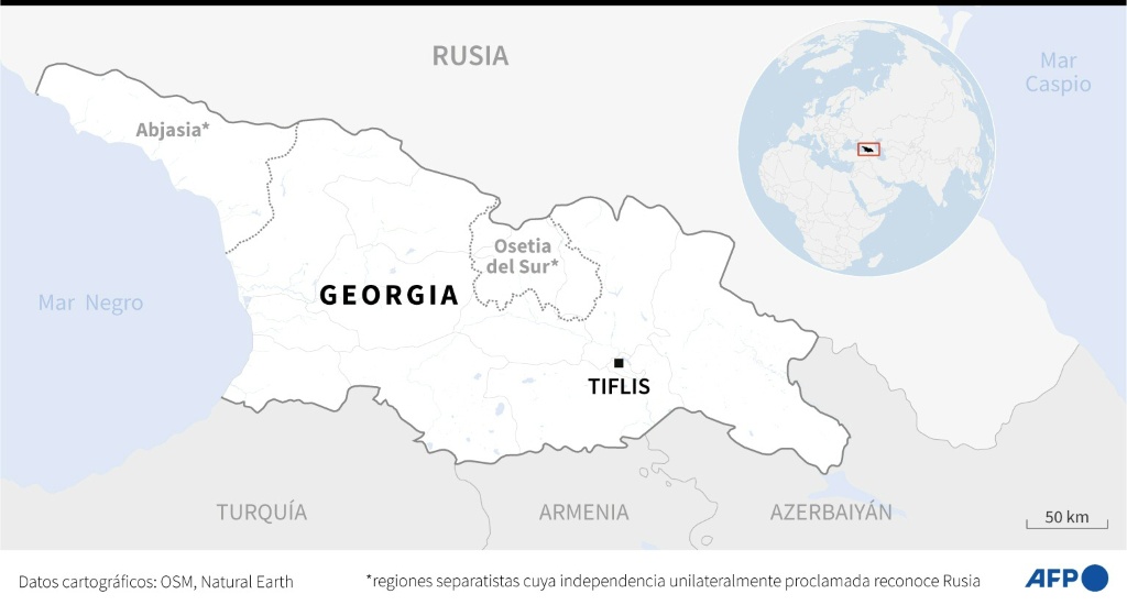 Un avión carguero militar turco con 20 personas a bordo se estrella en Georgia