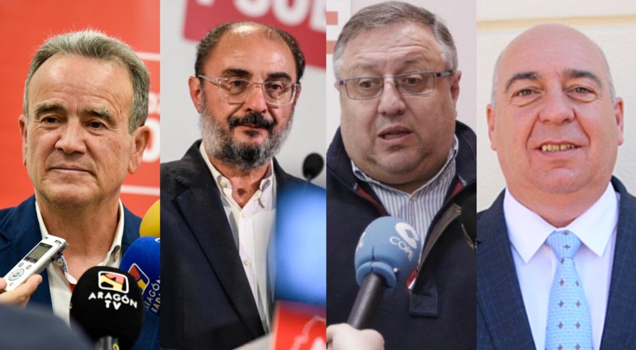 El organigrama hallado por la UCO: de dirigentes del PSOE de Aragón a los despachos clave de la DGA de Lambán - hoy aragón