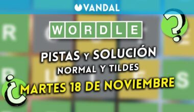 Wordle en español y tildes hoy martes 18 de noviembre: Pistas y solución a la palabra oculta - Vandal
