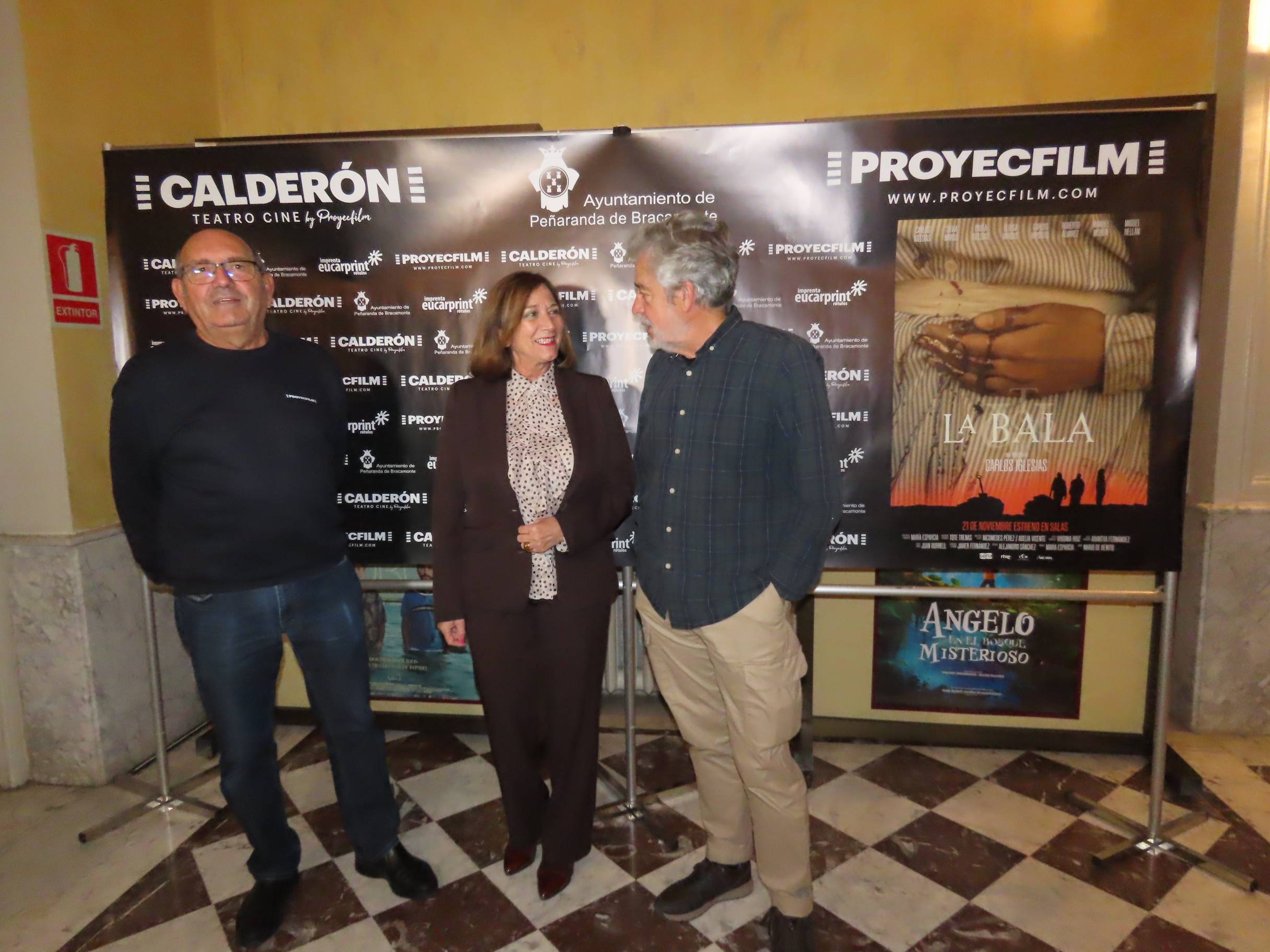 El estreno de 'La bala' llena el cine de Peñaranda