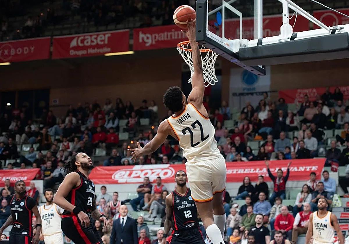 Aaliya es el protagonista del intrascendente triunfo del UCAM ante el Lublin