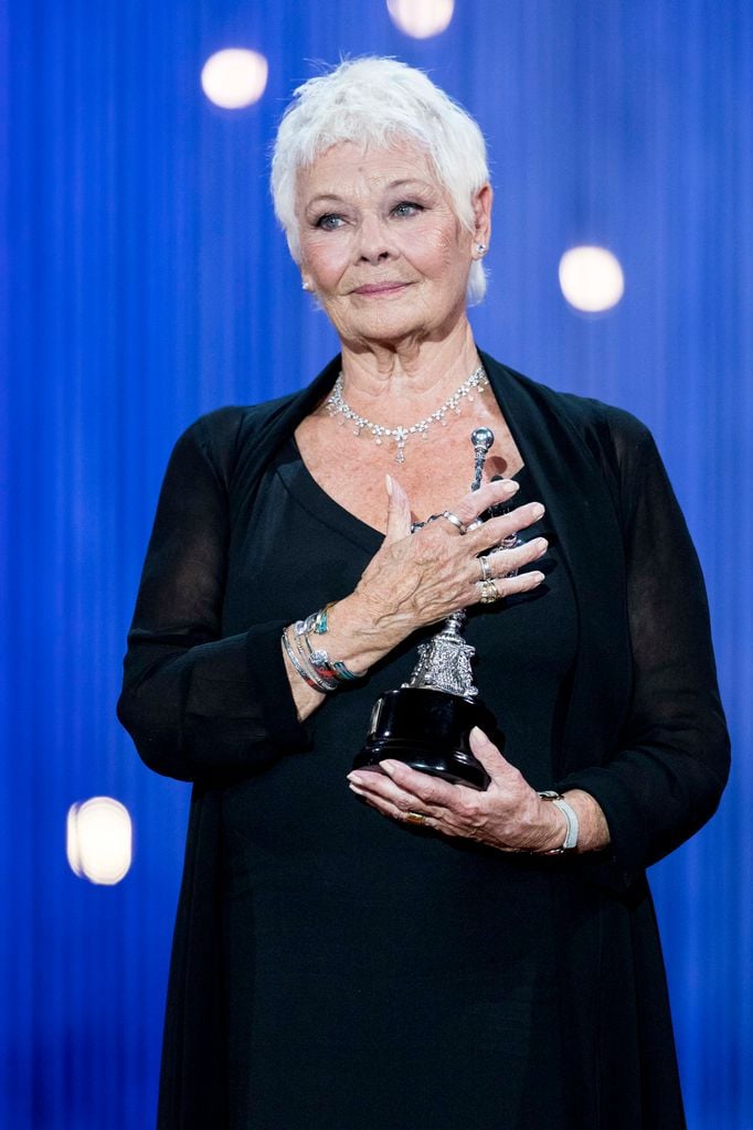 La actriz recibiendo el premio Donostia en 2018