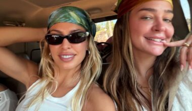 Laura Escanes, espectacular con pelazo rizado durante su viaje a Brasil junto a Jessica Goicoechea