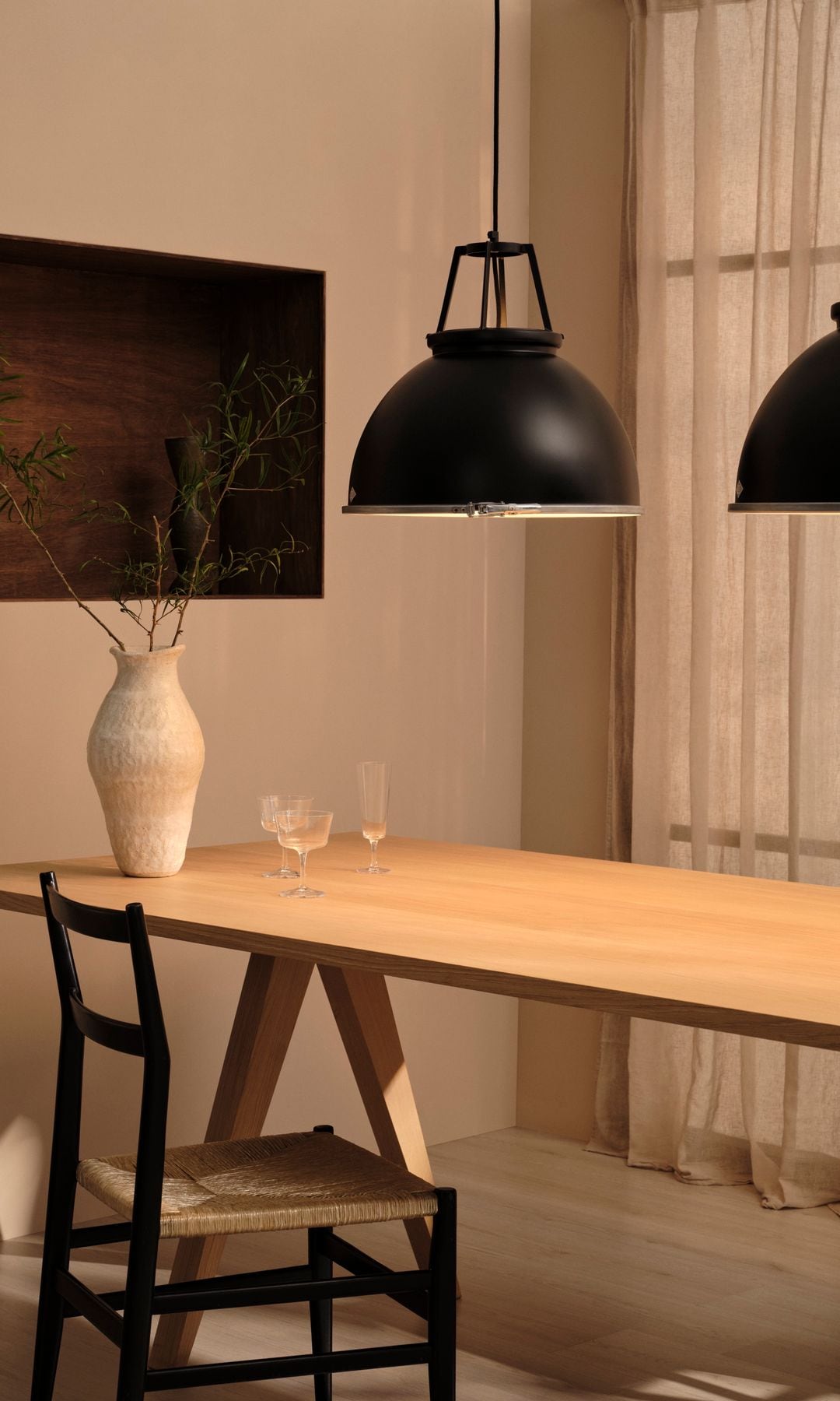 Comedor con luz de ambiente