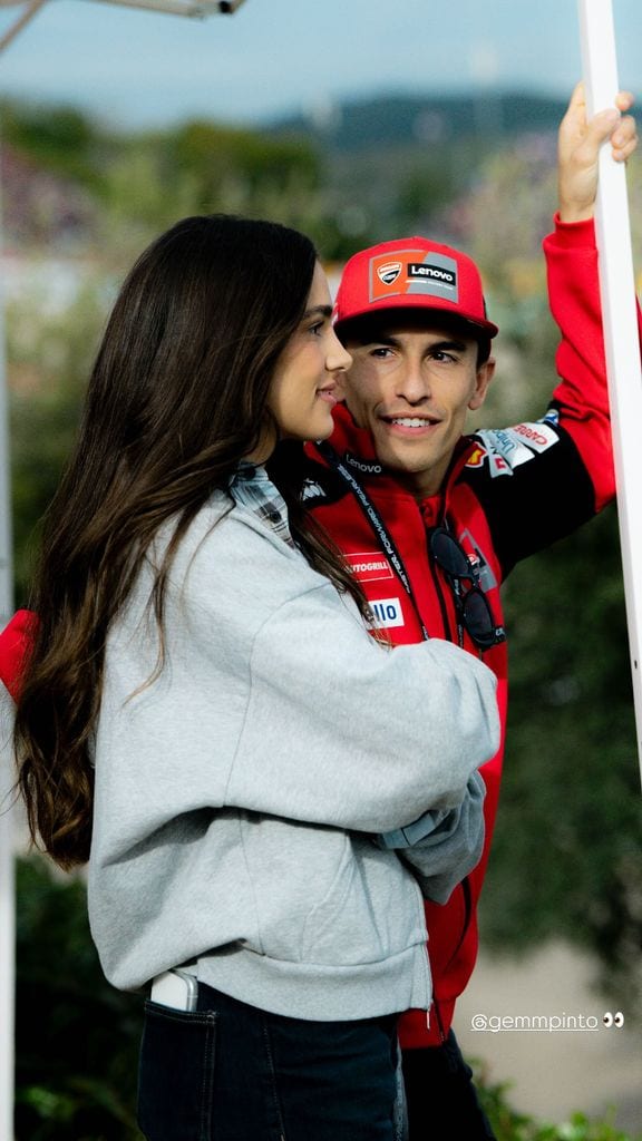 Marc y Gemma han presenciado 'sin situ' el GP de Valencia de MotoGP