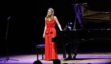 Isabel Dobarro, pianista compostelana, en el Auditorio de Galicia.