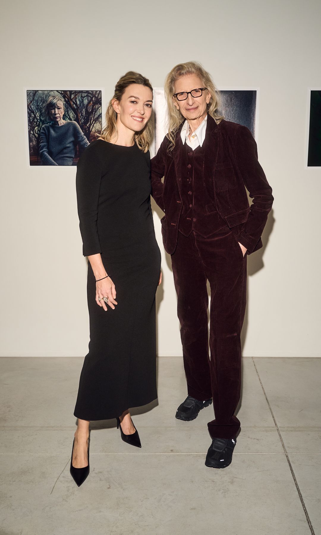 Marta Ortega Pérez, presidenta de la Fundación MOP, y la fotógrafa Annie Leibovitz