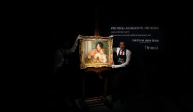 Subastan por 1.8 M€ pintura inédita de Renoir con su hijo Jean y su niñera