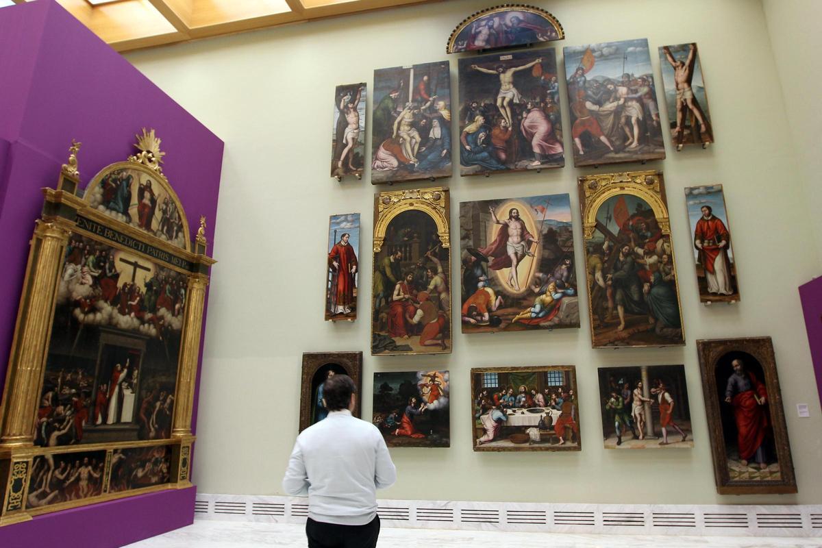 Retablo de Nicolás Borrás procedente del monasterio de Cotalba.