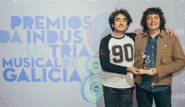 Los hermanos Fran y Andrés Villasenín, este jueves tras recibir el galardón