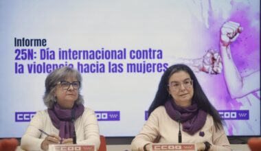 Paloma López y Lidia Fernández en rueda de prensa