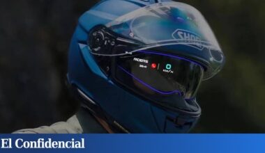 el primer casco de moto con realidad aumentada del mundo aumenta drásticamente la seguridad de los pilotos