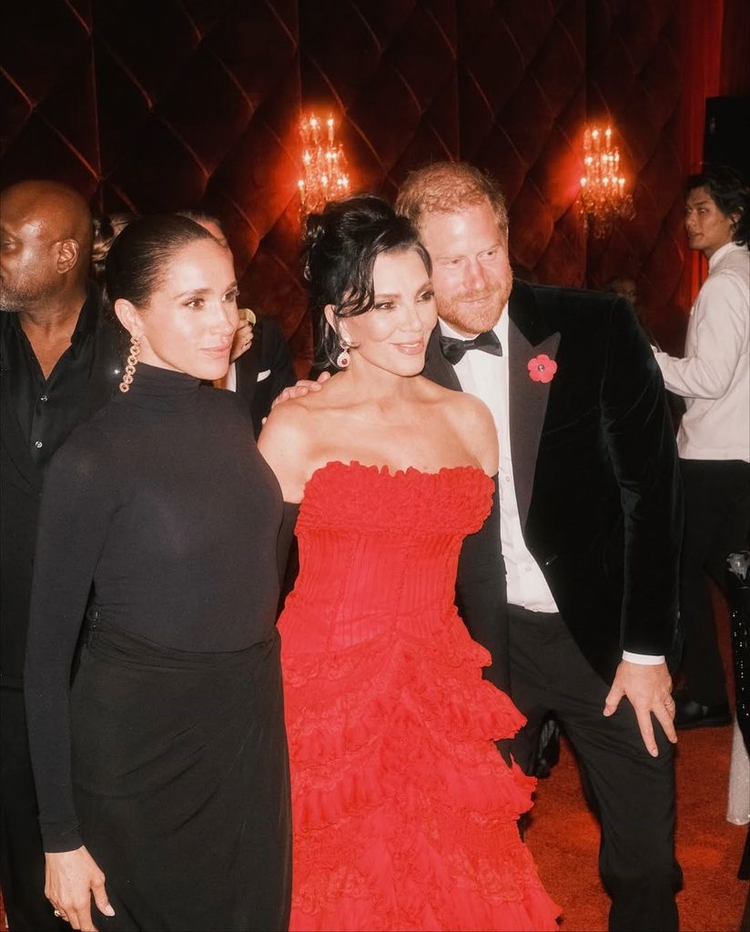 Kris Jenner, Príncipe Harry y Meghan Markle.