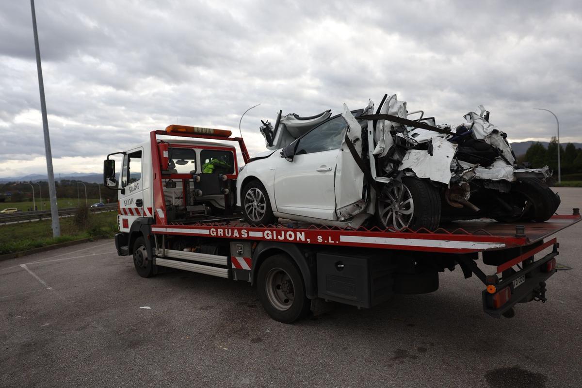 El coche accidentado