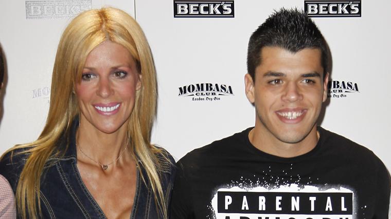 La modelo Maribel Sanz, exmujer de Sergio Dalma, junto a su hijo Sergi Capdevila