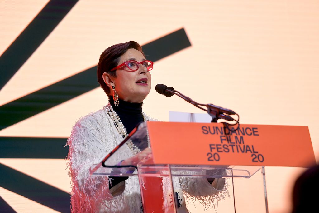 Isabella Rosellini en la ceremonia de premios del festival de cine de Sundance, en 2020