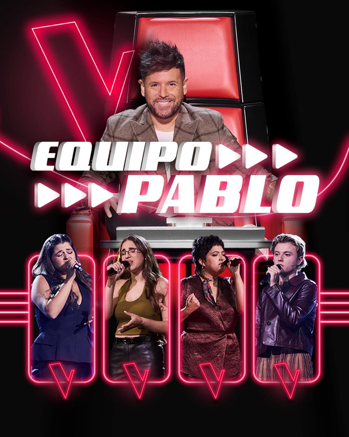 Antía, Aroa, Nía y Ferrán son los elegidos por Pablo López para los directos de 'La Voz.