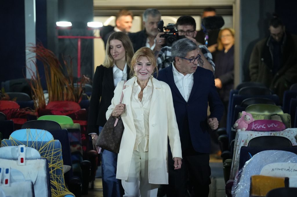 Carmen Thyssen a su llegada al Cine Comedia
