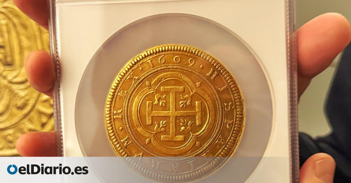 Se subasta un centén segoviano de la época del rey Felipe III por 2,4 millones de euros