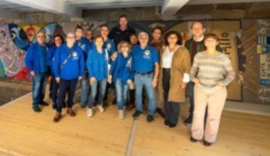 López Campos, ayer, en el Museo Massó de Bueu.