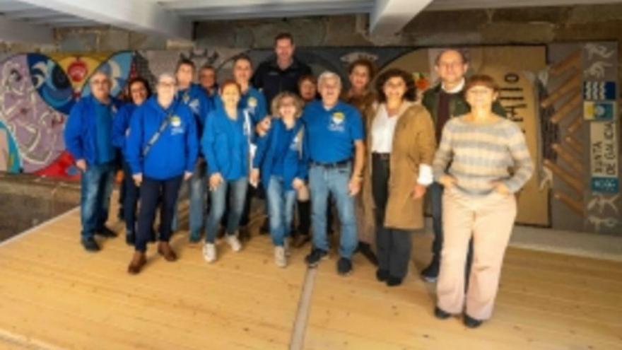 López Campos, ayer, en el Museo Massó de Bueu.